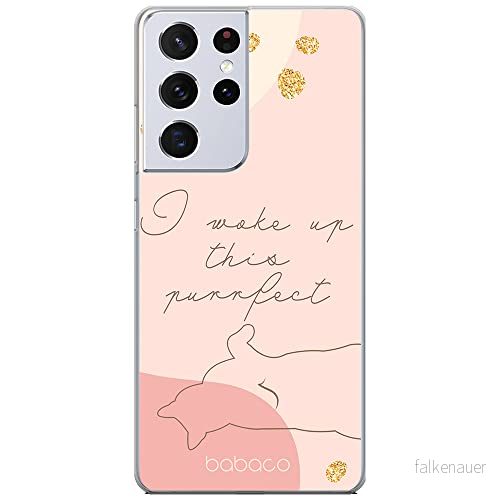 ERT GROUP mobiltelefonfodral för Samsung S21 ULTRA originalt och officiellt licensierat Babaco mönster Cats 008 optimalt anpassad till formen på mobiltelefonen, fodral tillverkad av TPU plast 5905131106797